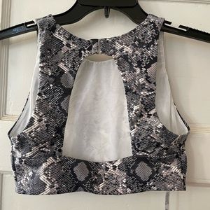Snake Print Victoria Secret Sports Bra